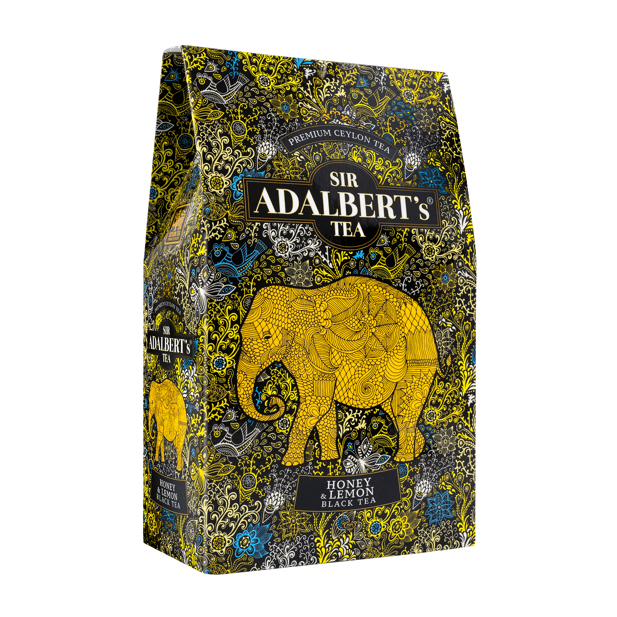 Adalbert's Tea HONEY & LEMON BLACK TEA - liściasta 80g pouch - Sir Adalbert's Tea