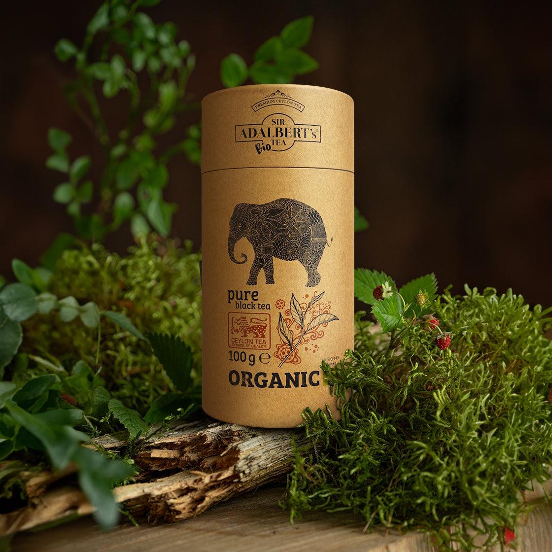 Adalbert's Tea PURE BLACK TEA ORGANIC - liściasta 100g w puszce - Sir Adalbert's Tea