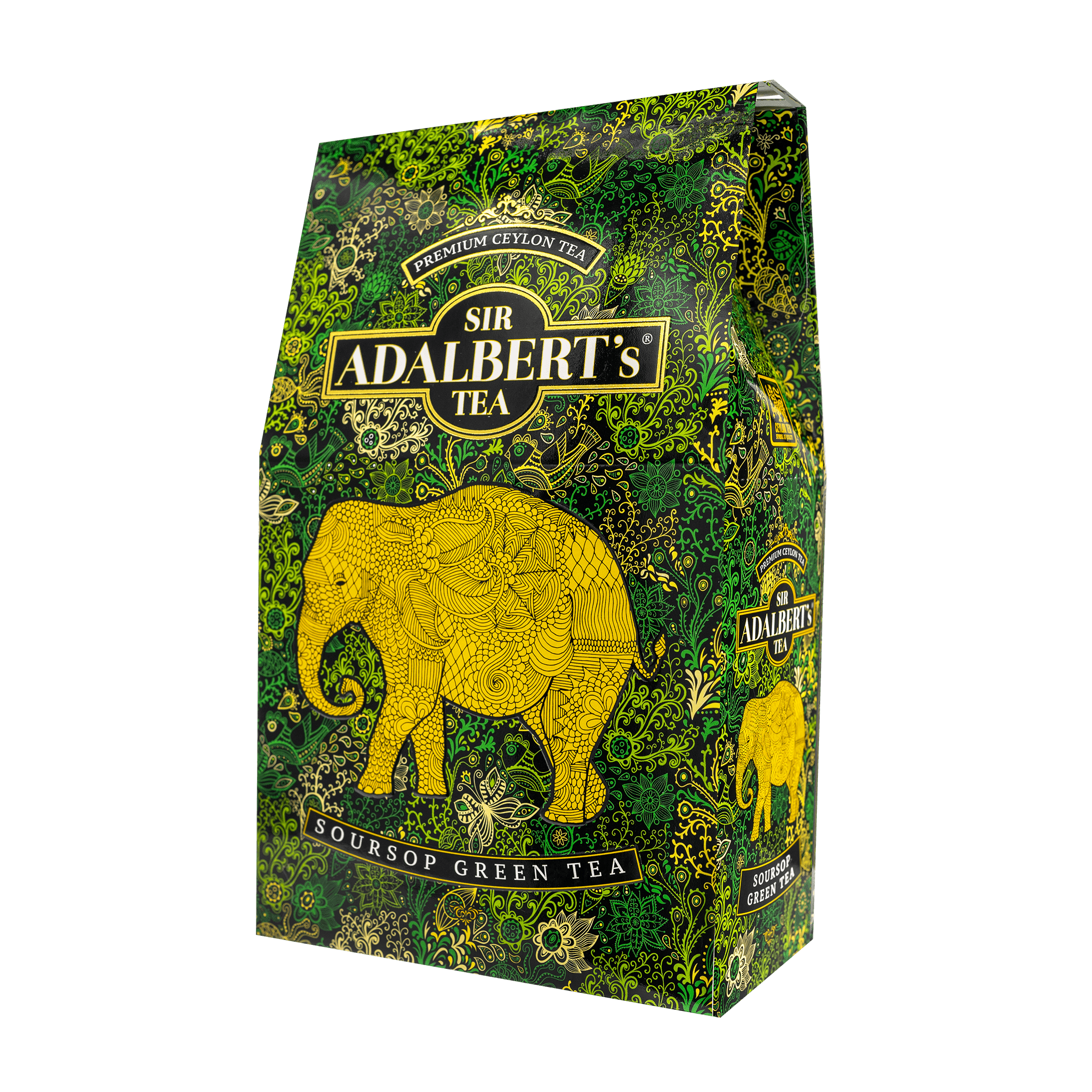 Adalbert's Tea SOURSOP GREEN TEA - liściasta 100g pouch - Sir Adalbert's Tea