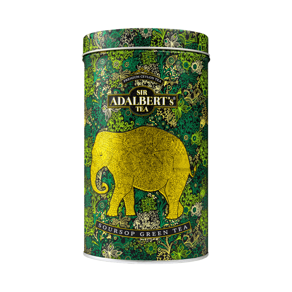 Adalbert's Tea Soursop Green Tea Leaf - Tin (110g)