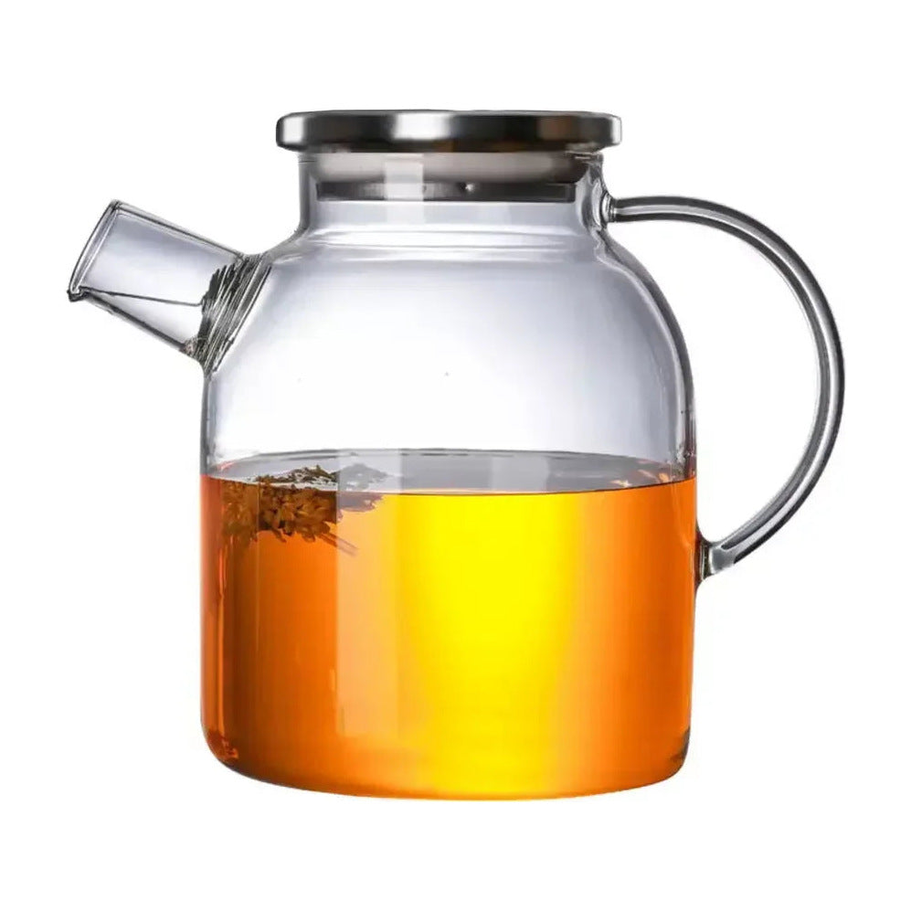 Czajnik szklany z zaparzaczem 1600 ml - packshot na białym tle
