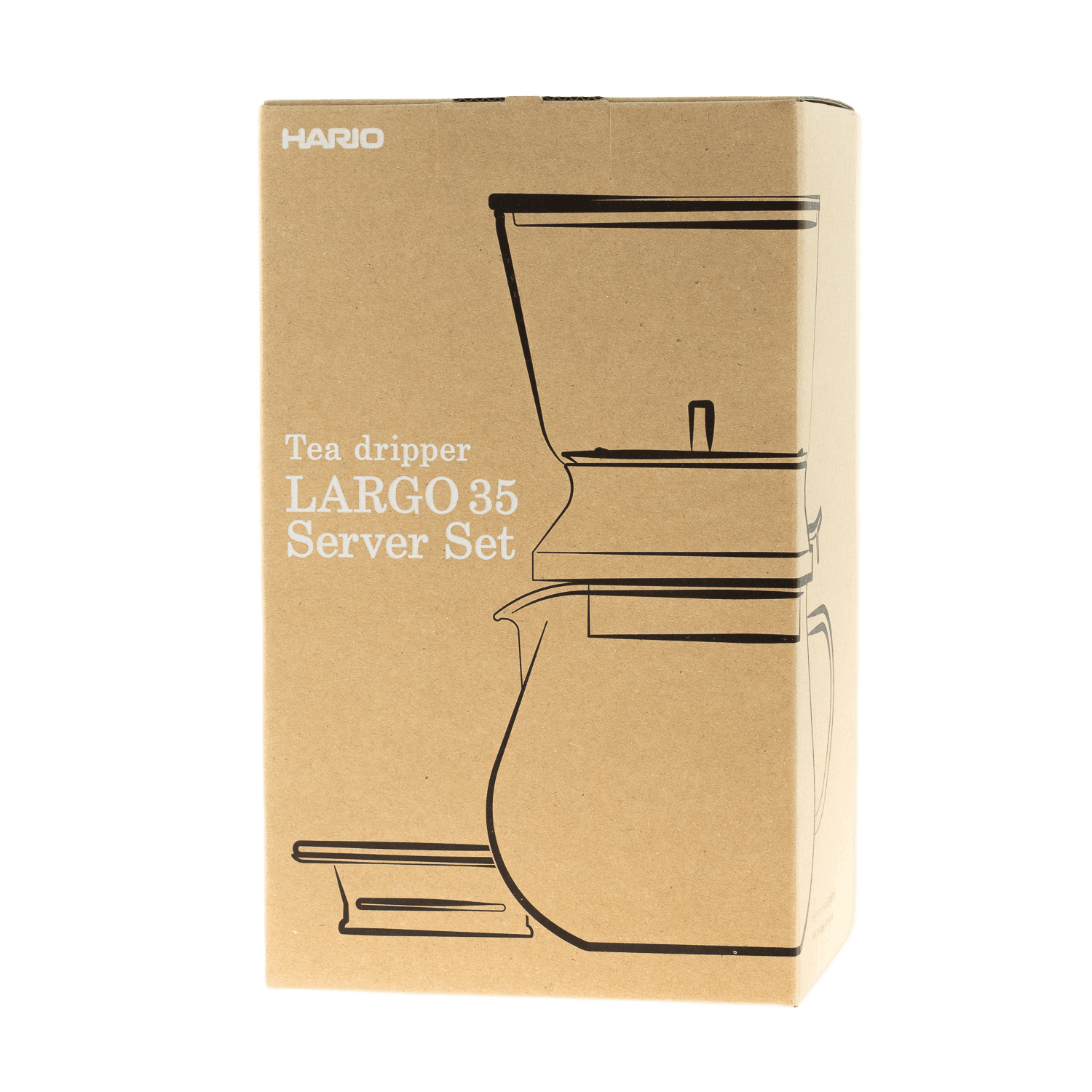 Zestaw Hario Tea Dripper LARGO Server Set – 350 ml