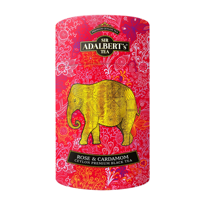 Adalbert's Tea ROSE & CARDAMOM TEA - liściasta 100g w puszce - Sir Adalbert's Tea