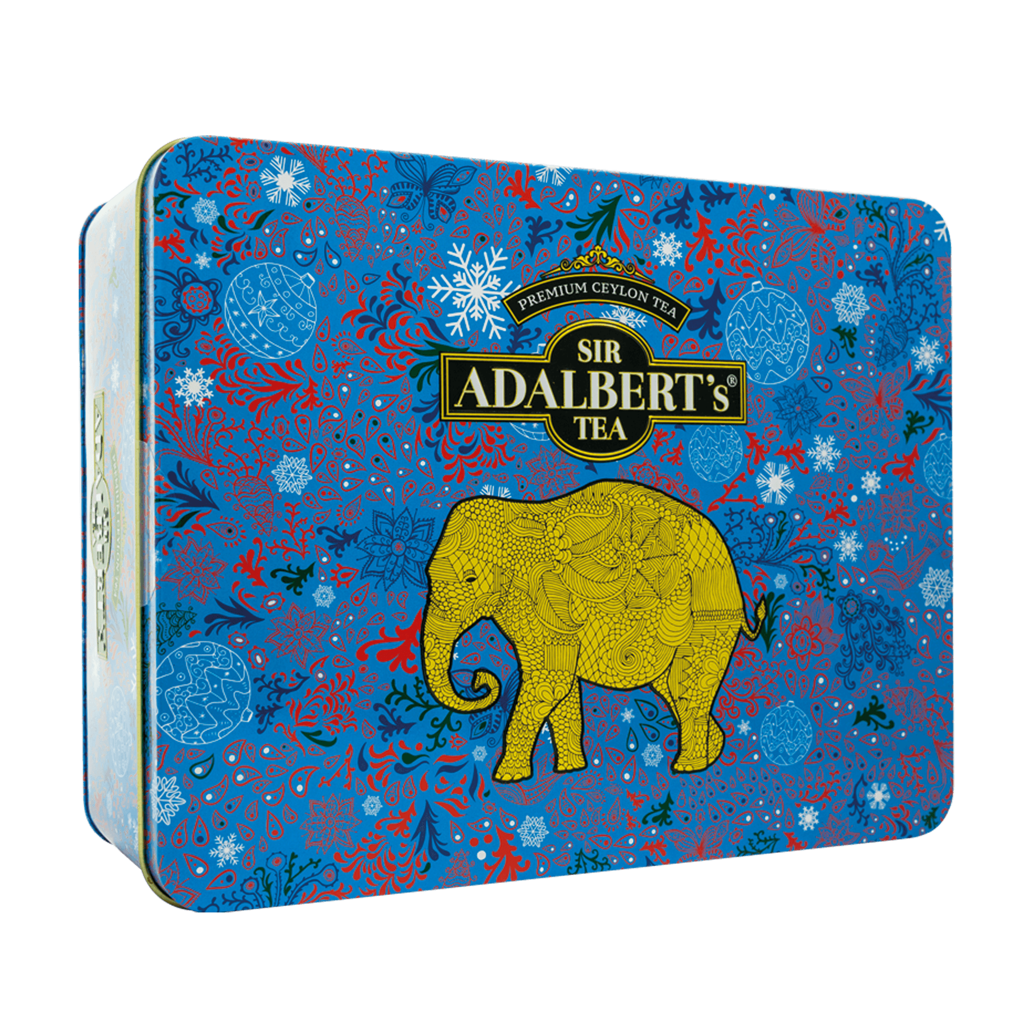 Puszka prezentowa Klasyczna Niebieska - saszetki 160g - Sir Adalbert's Tea