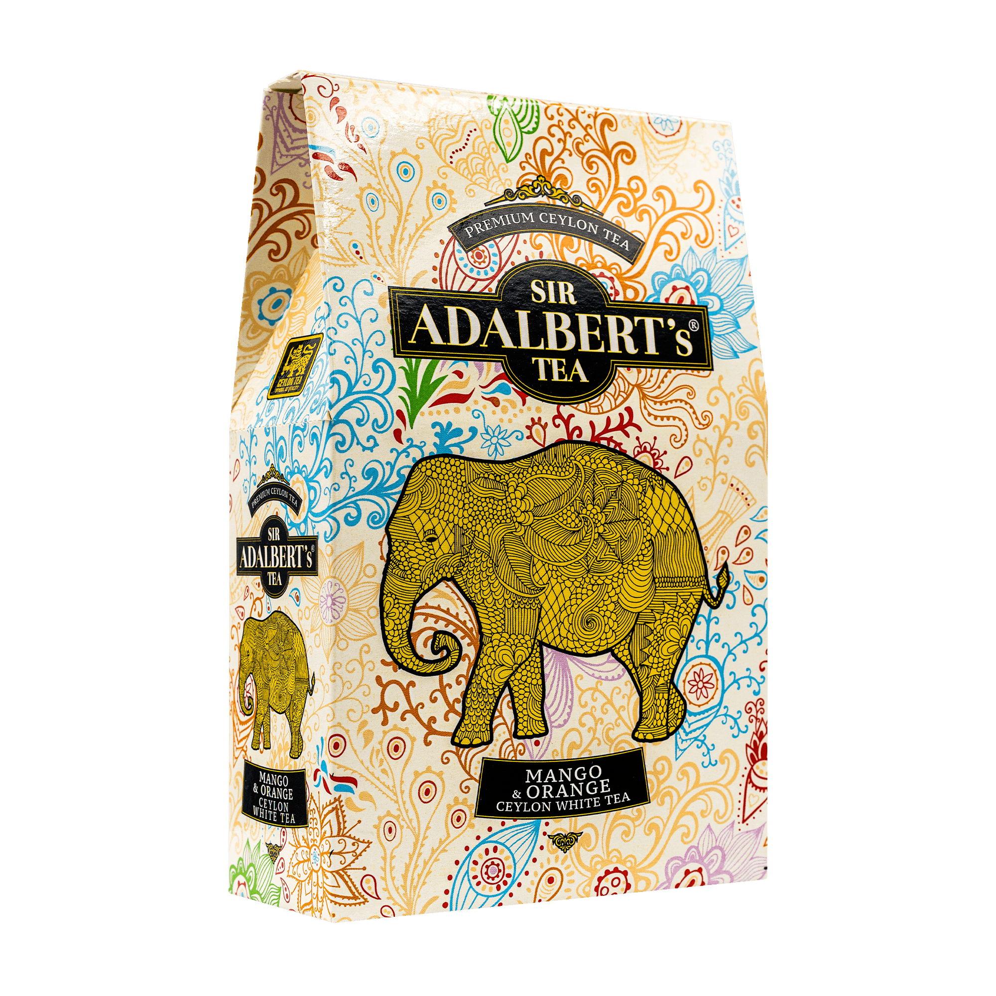 Adalbert's Tea MANGO & ORANGE WHITE TEA - liściasta 80g pouch - Sir Adalbert's Tea