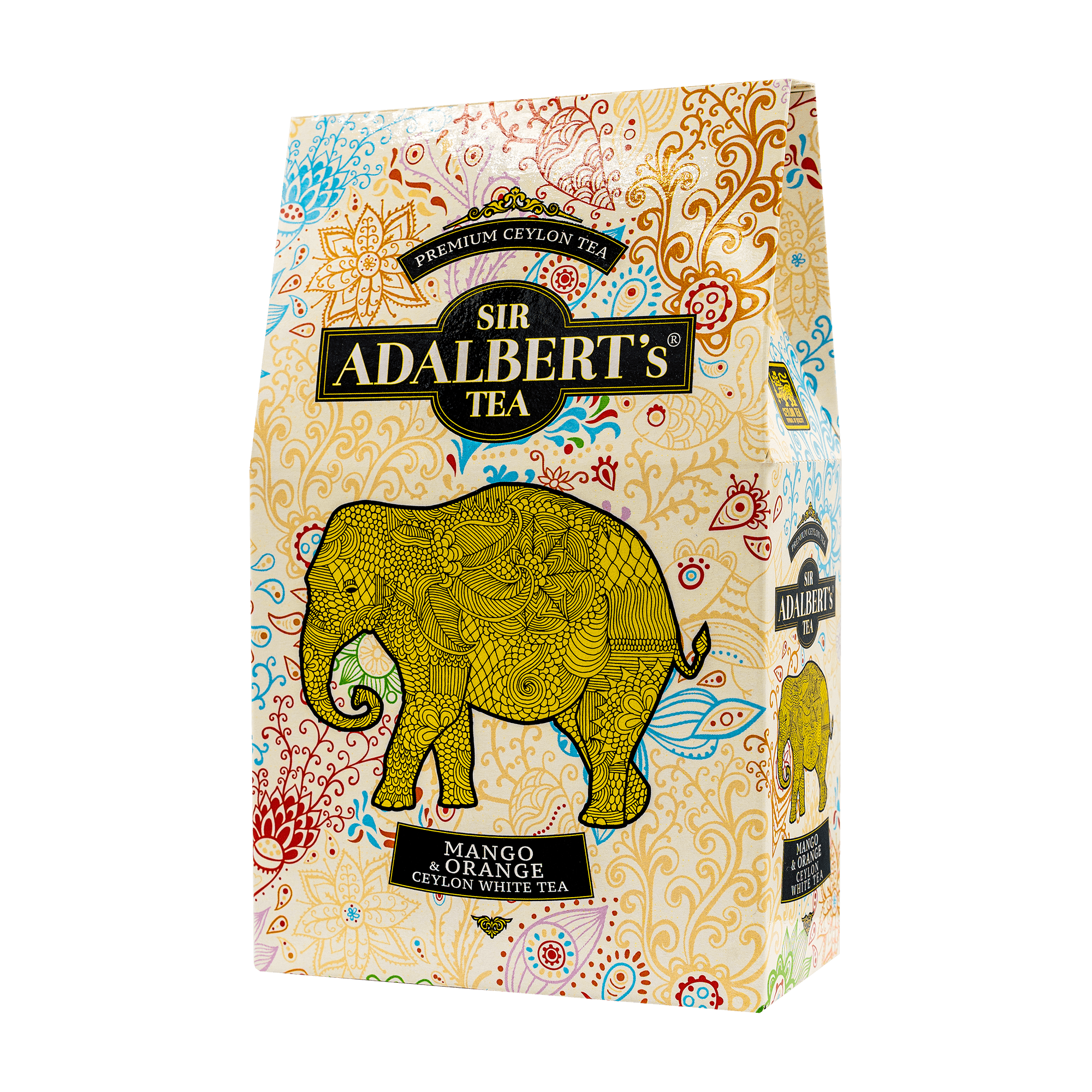 Adalbert's Tea MANGO & ORANGE WHITE TEA - liściasta 80g pouch - Sir Adalbert's Tea