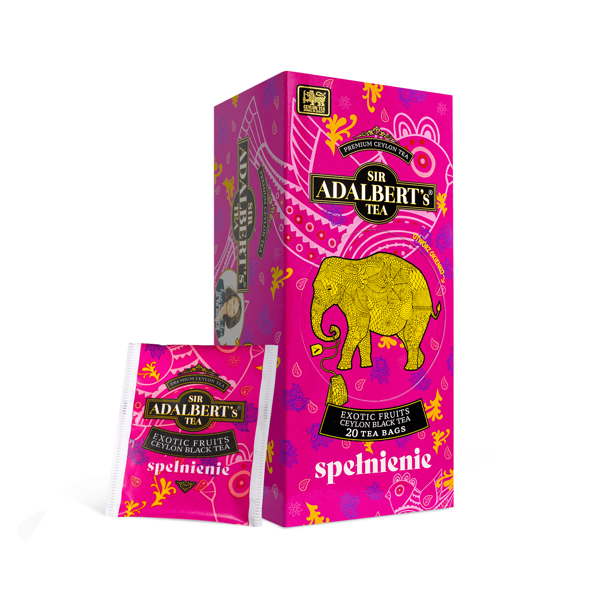 Adalbert's Tea Exotic Fruits SPEŁNIENIE - saszetki 40g - Sir Adalbert's Tea