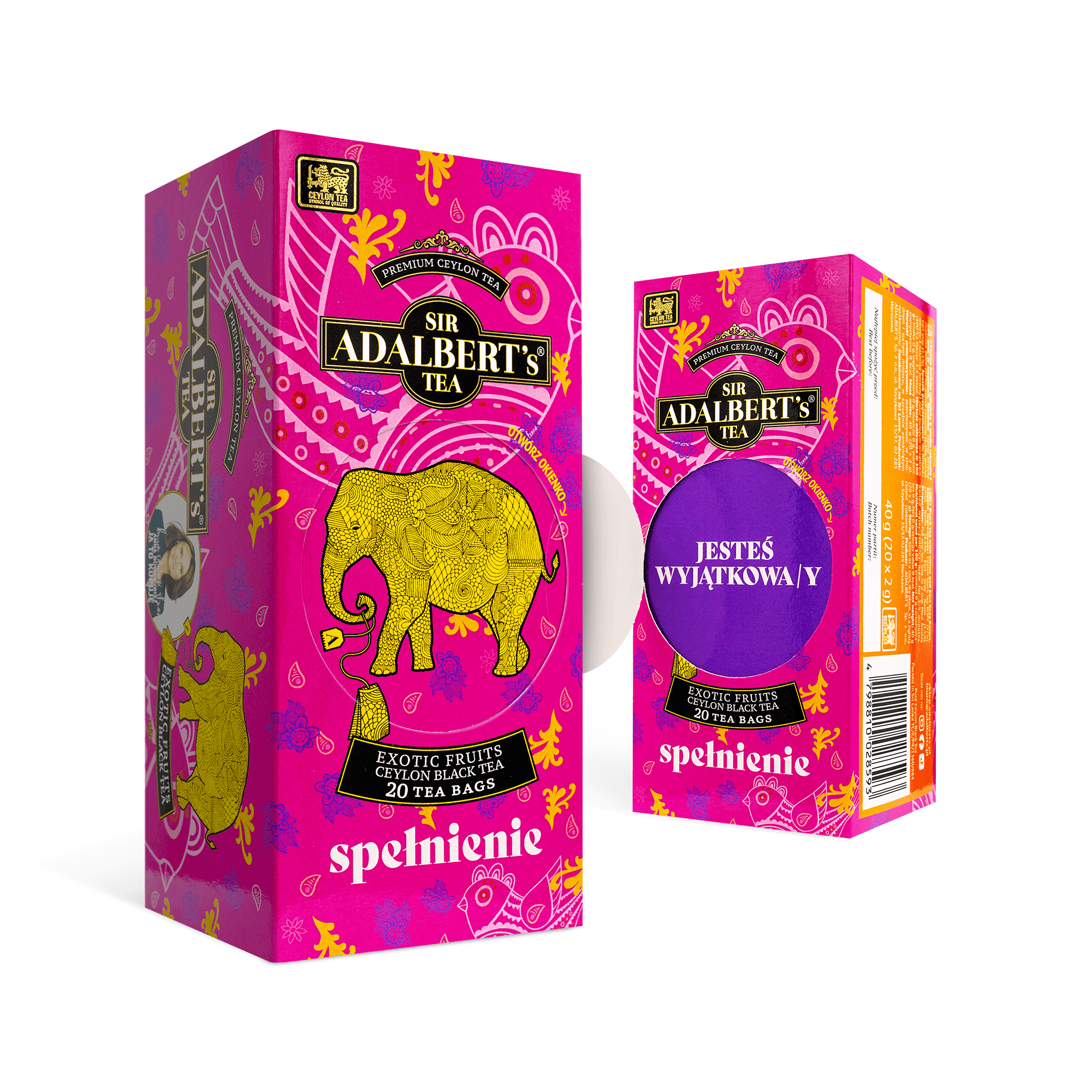 Adalbert's Tea Exotic Fruits SPEŁNIENIE - saszetki 40g - Sir Adalbert's Tea