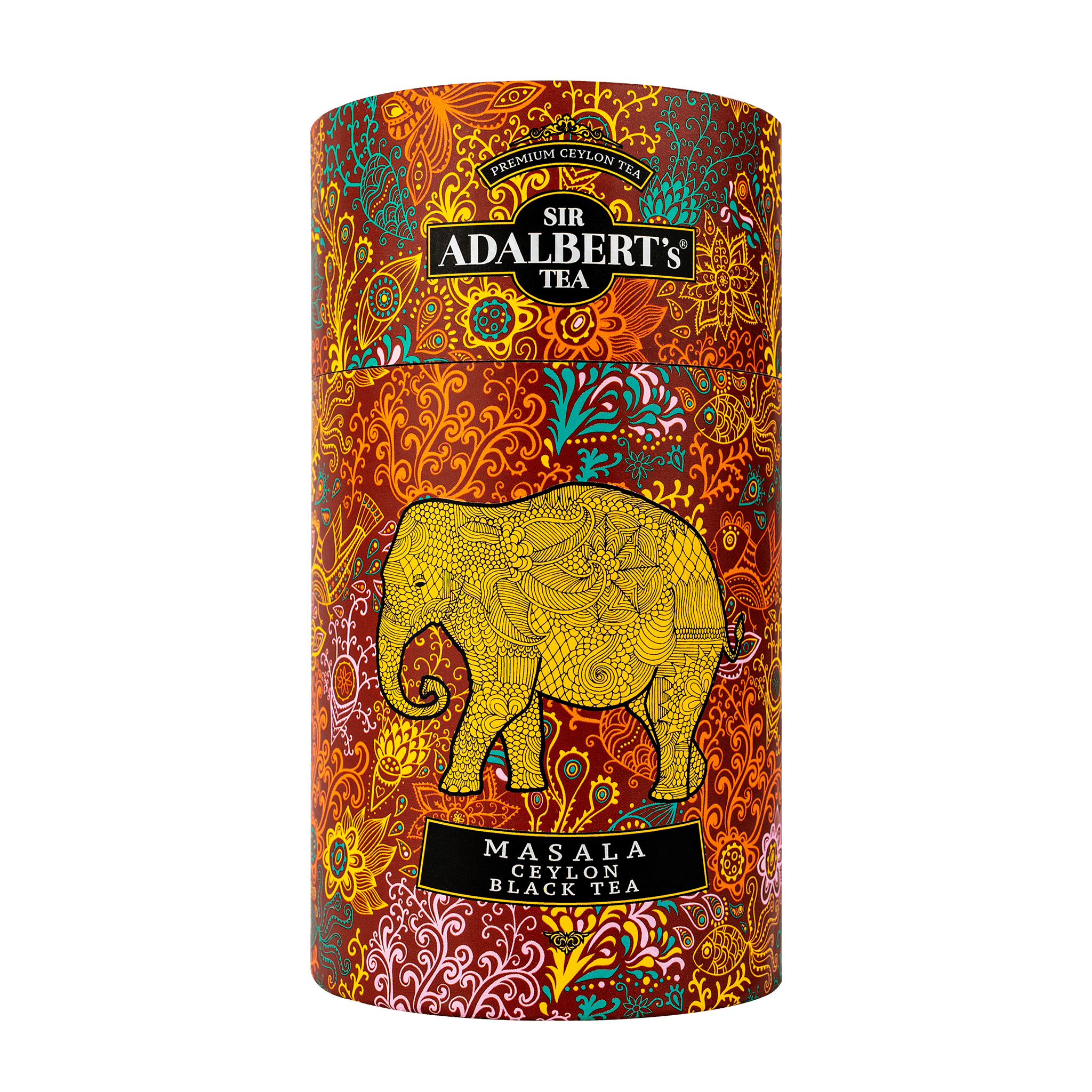 Adalbert's Tea MASALA CEYLON BLACK TEA - liściasta 100g w puszce - Sir Adalbert's Tea