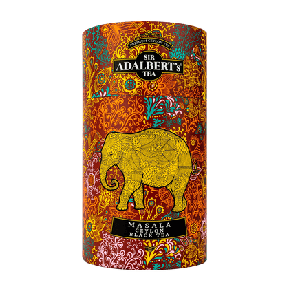 Adalbert's Tea MASALA CEYLON BLACK TEA - liściasta 100g w puszce - Sir Adalbert's Tea
