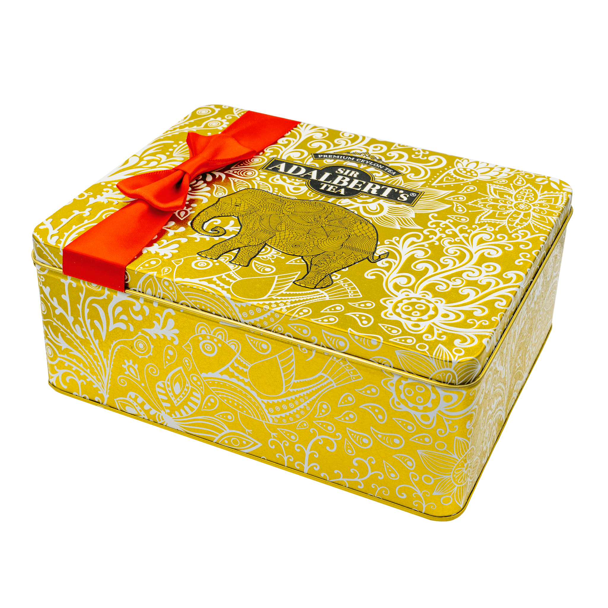 Puszka prezentowa Klasyczna Złota - saszetki 160g - Sir Adalbert's Tea