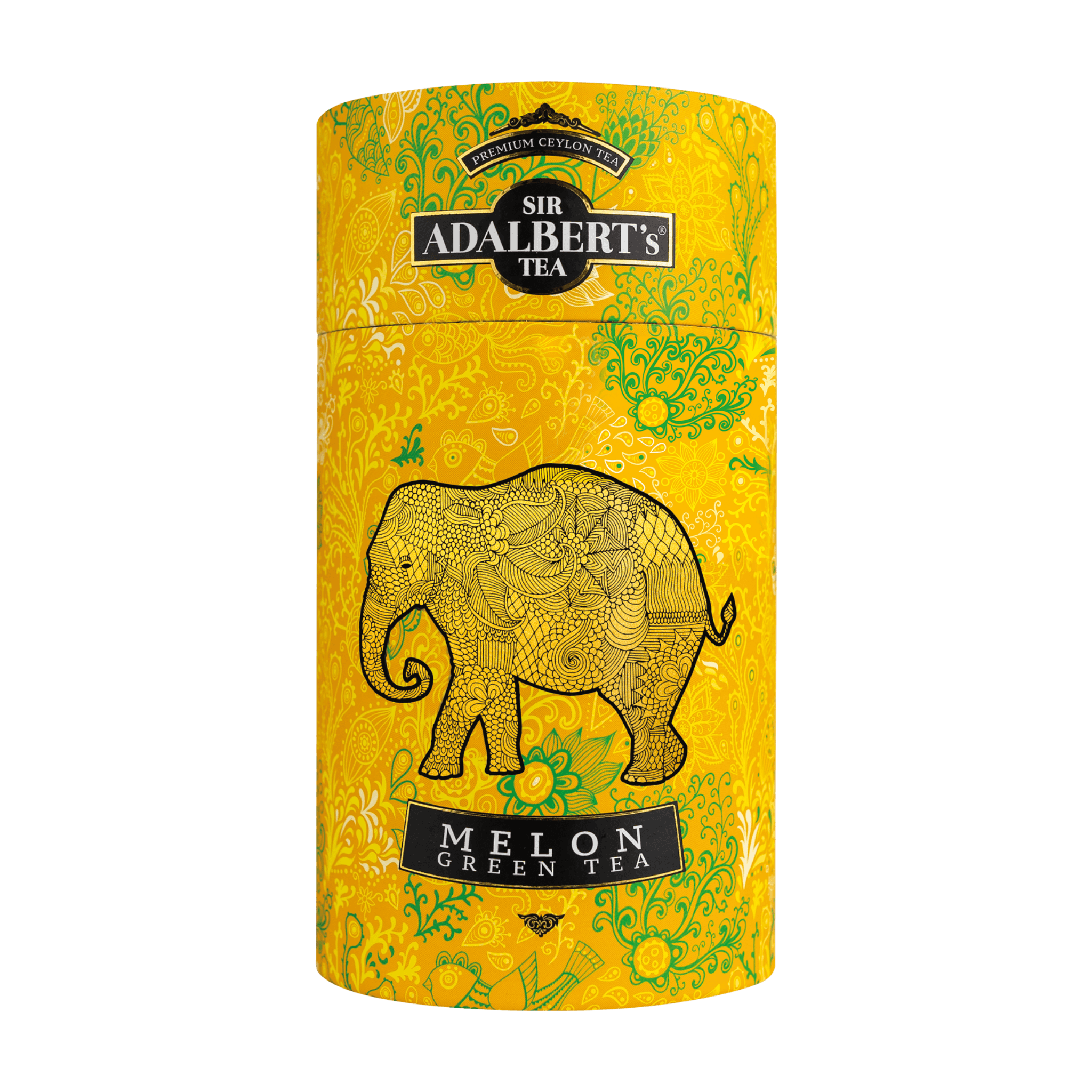Adalbert's Tea GREEN TEA MELON - liściasta 100g w puszce - Sir Adalbert's Tea