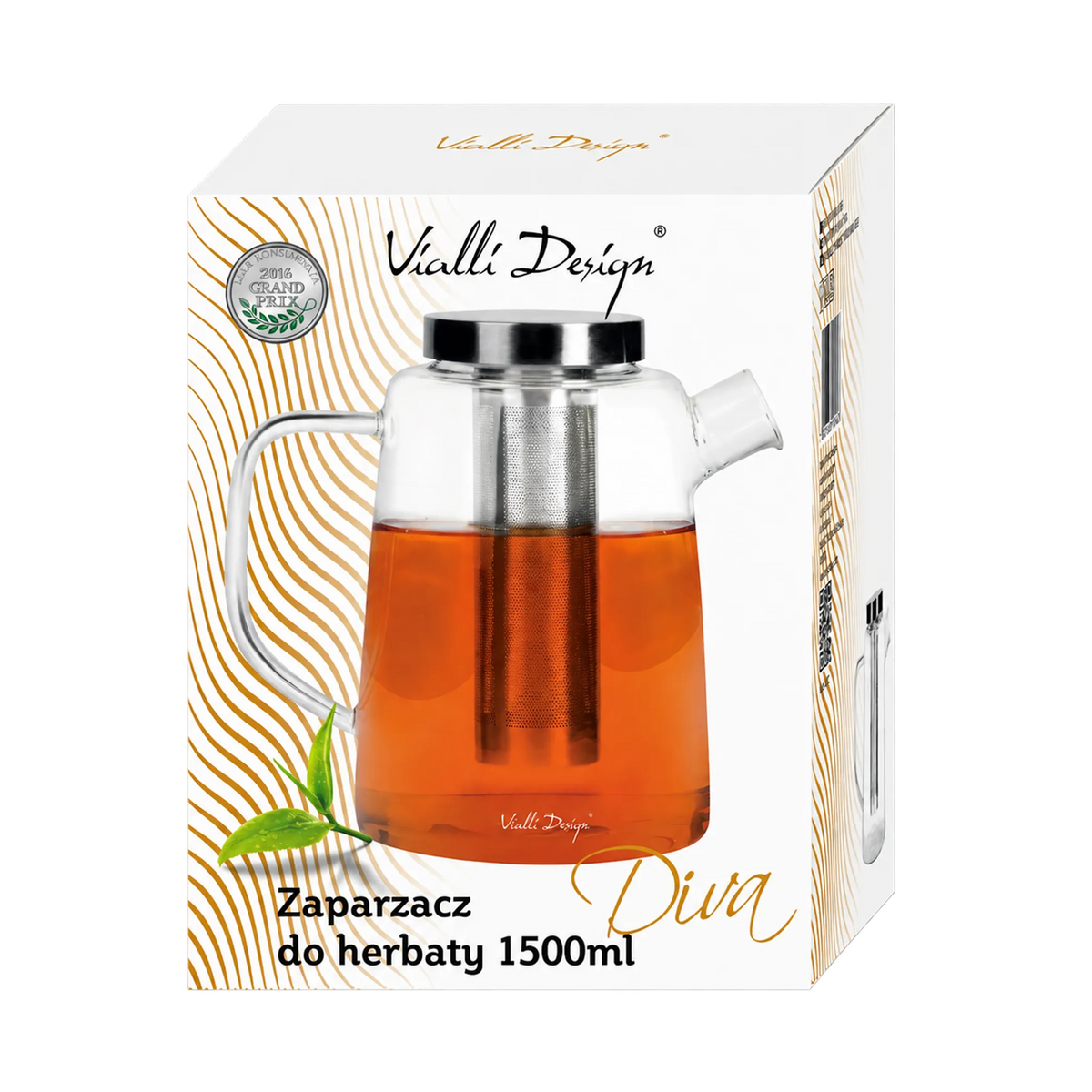 Dzbanek do herbaty z zaparzaczem Vialli Design Diva, 1500 ml - zdjęcie 3