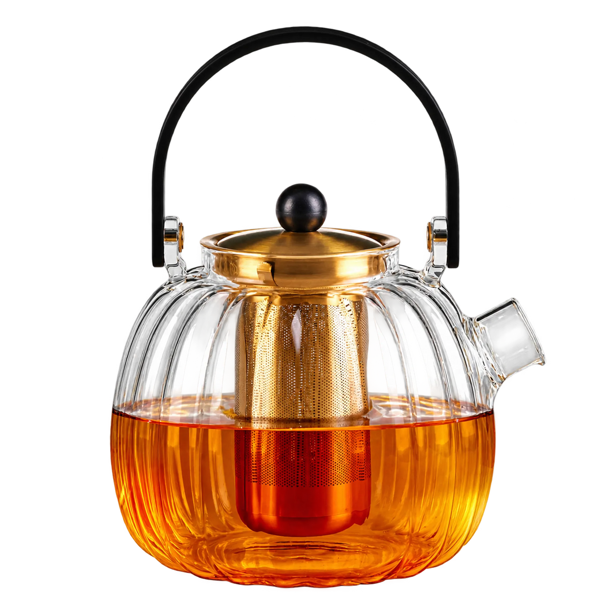 Dzbanek do herbaty z zaparzaczem Vialli Design VOLARE Złoty, 1000 ml