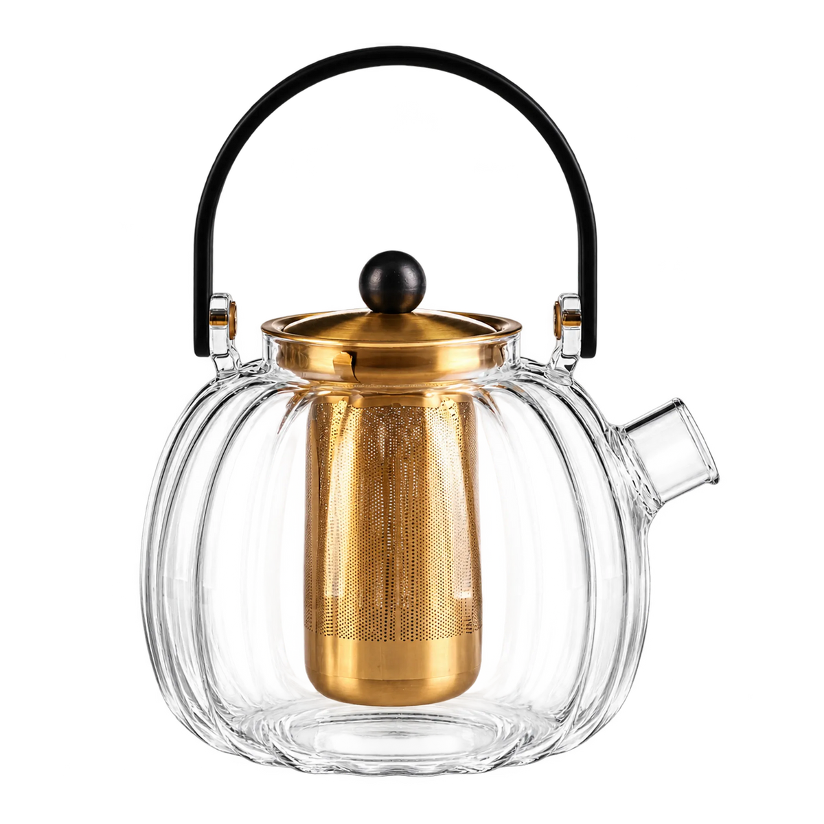 Dzbanek do herbaty z zaparzaczem Vialli Design VOLARE Złoty, 1000 ml - zdjęcie 2